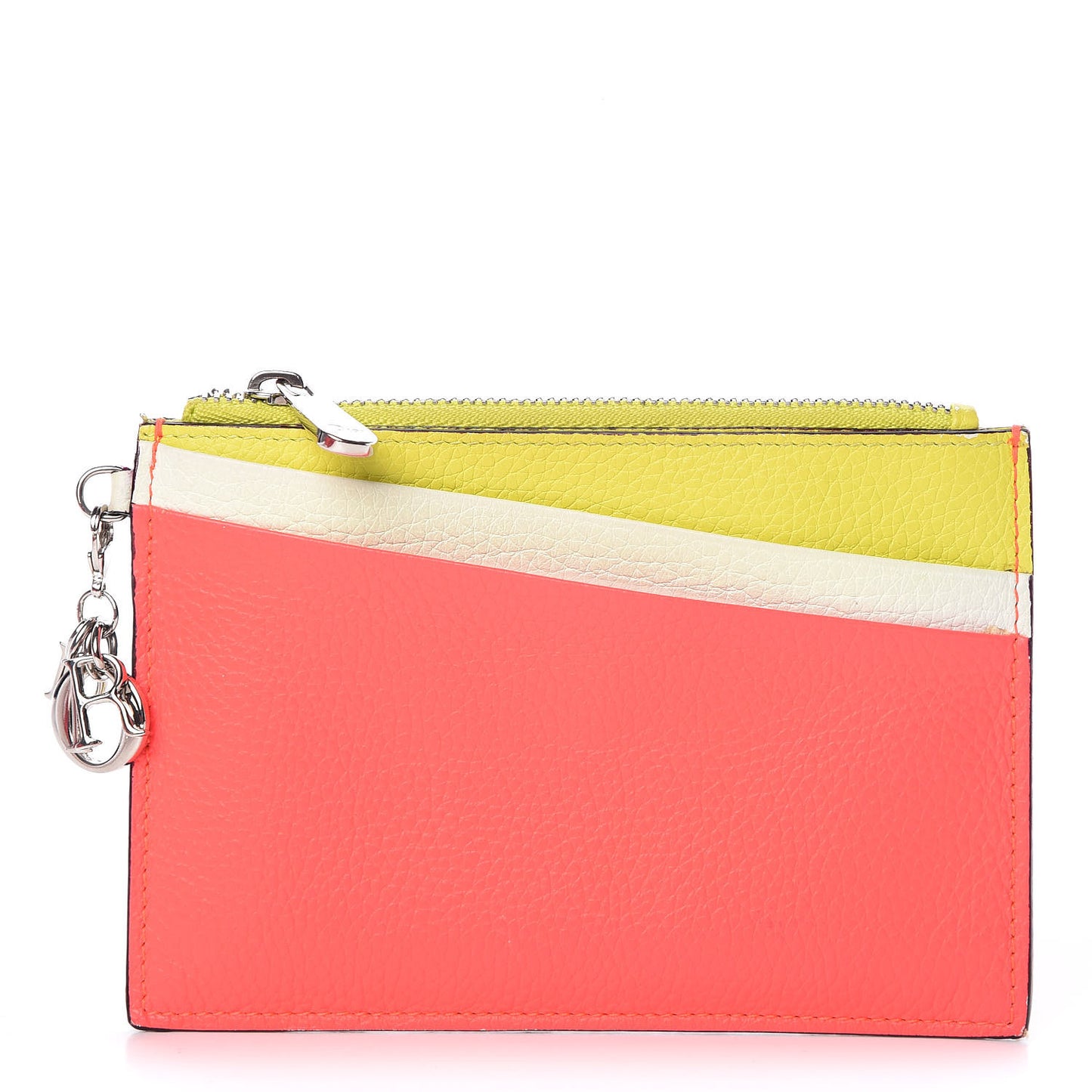 Bullcalf Tri-Color Diorissimo Card Holder Vert Acide