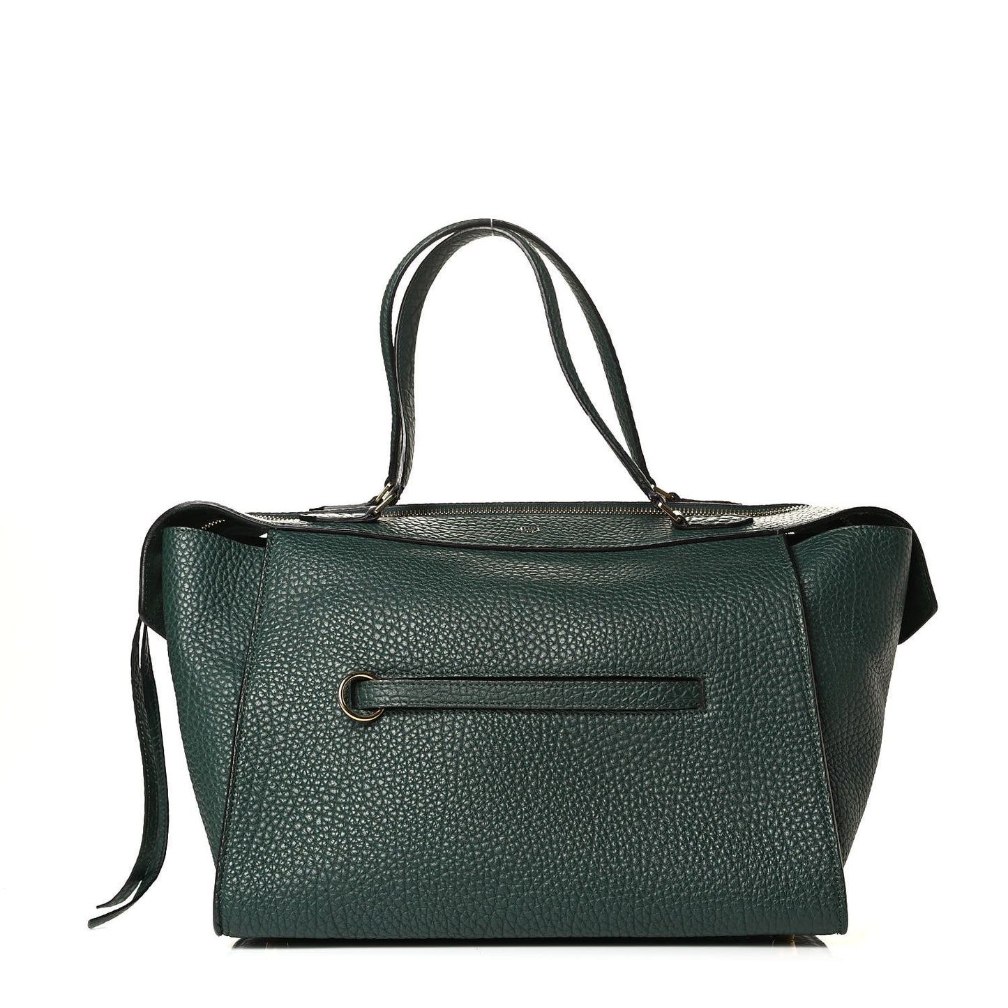 Bullhide Calfskin Small Ring Bag Dark Green