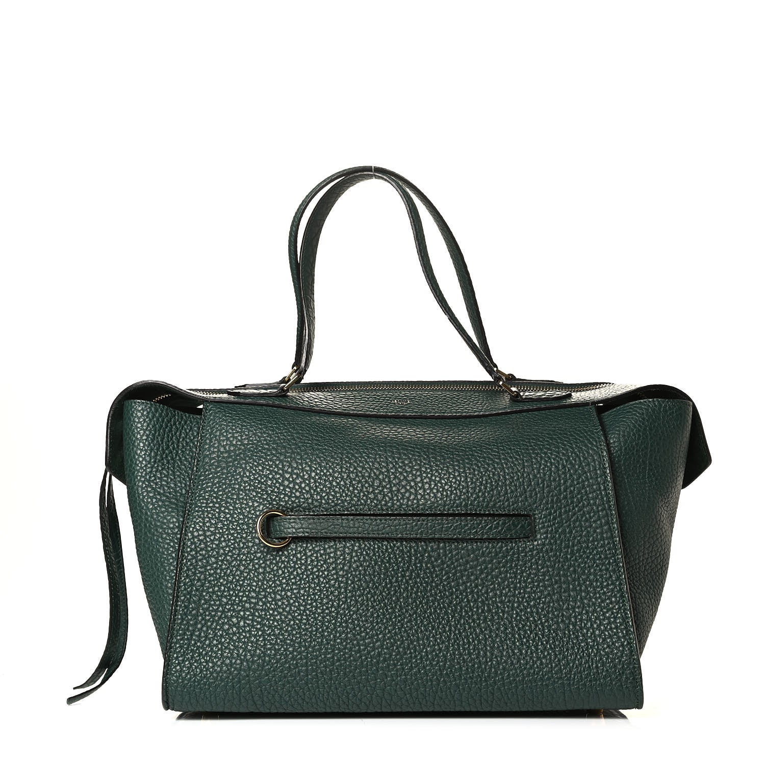 Celine Bullhide Calfskin Small Ring Bag Dark Green 1 of 7