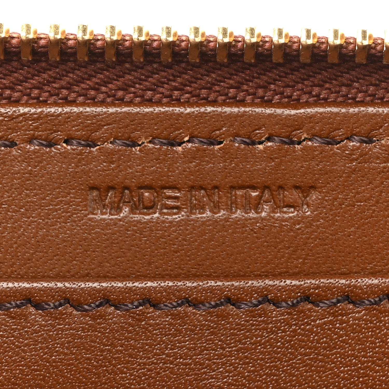 Burberry House Check Bridle Calfskin Ziggy Zip Around Wallet Dark Tan 9 of 13