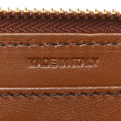 Burberry House Check Bridle Calfskin Ziggy Zip Around Wallet Dark Tan 9 of 13