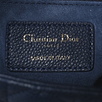 Christian Dior Grained Calfskin Cannage Medium Lady Dior Ocean Blue 6 of 10