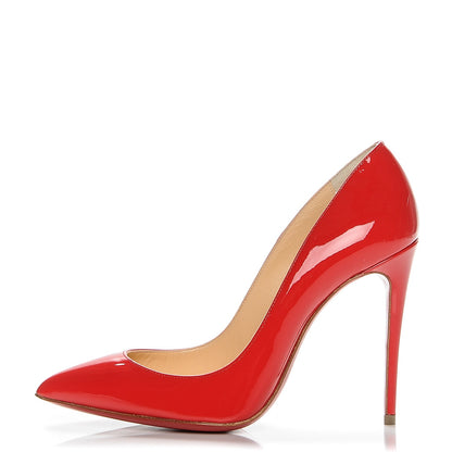 Christian Louboutin Patent Pigalle Follies 100 Pumps 35.5 Pavot 1 of 7