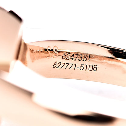 Chopard 18K Rose Gold Diamond Happy Diamond Round Ring 49 5 6 of 6