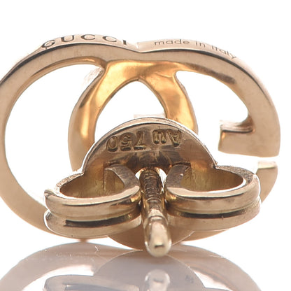 Gucci 18K Yellow Gold GG Tissue Stud Earrings 6 of 7