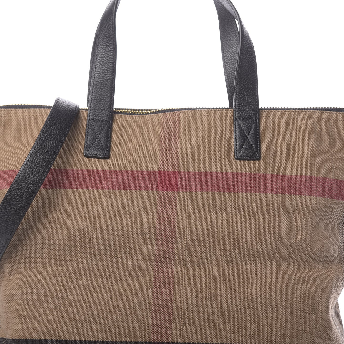 Grainy Calfskin Mega Check Armley Folding Messenger Black