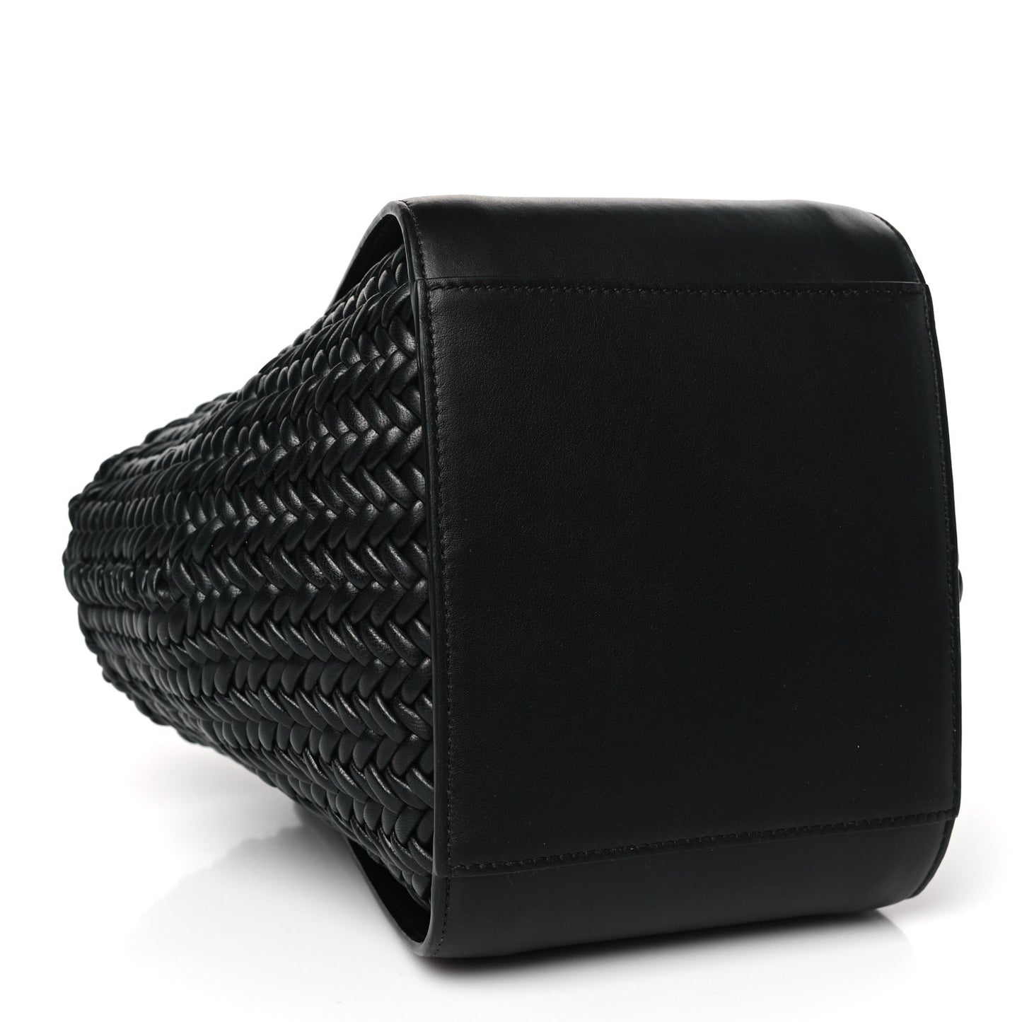 Soft Grained Calfskin Compact Hammock Shoulder Bag Black