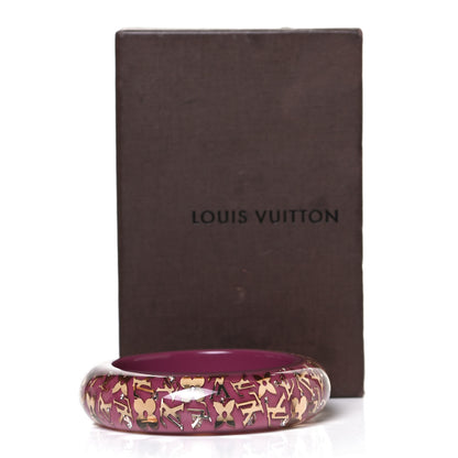 Louis Vuitton Resin Swarovski Medium Inclusion Bracelet GM Violine 4 of 4