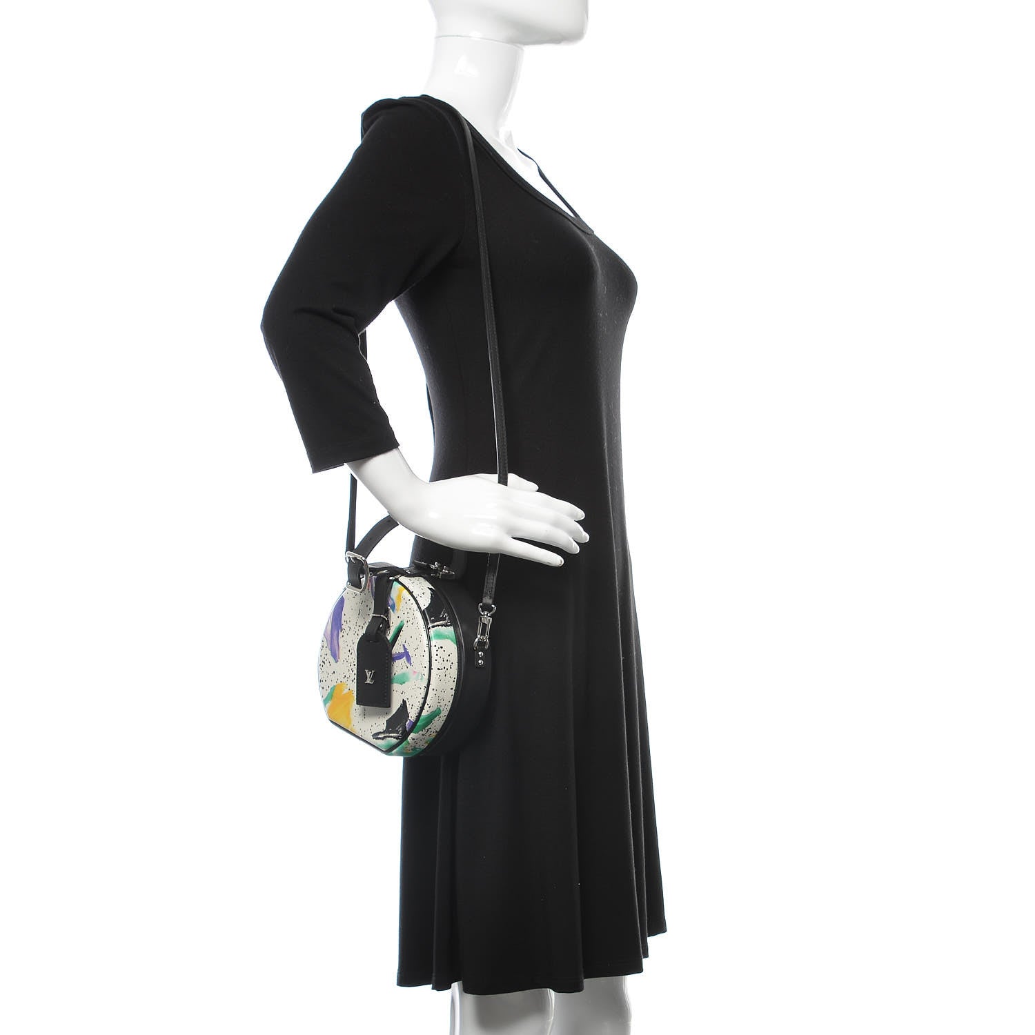 Louis Vuitton Calfskin Nicolas Ghesquière’s Splash Print Petite Boite Chapeau 2 of 10