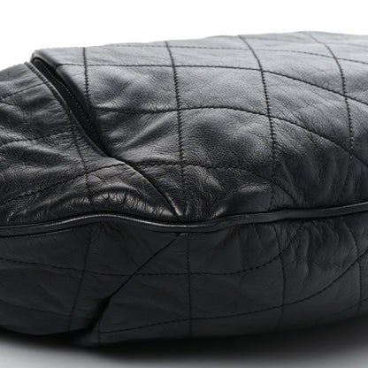 Chanel Calfskin Coco Pleats Hobo Black 8 of 9
