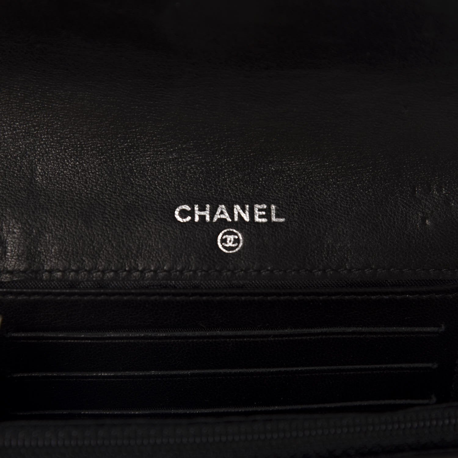 Chanel Lambskin Vertical Quilted Mademoiselle Compact Wallet Black 6 of 10