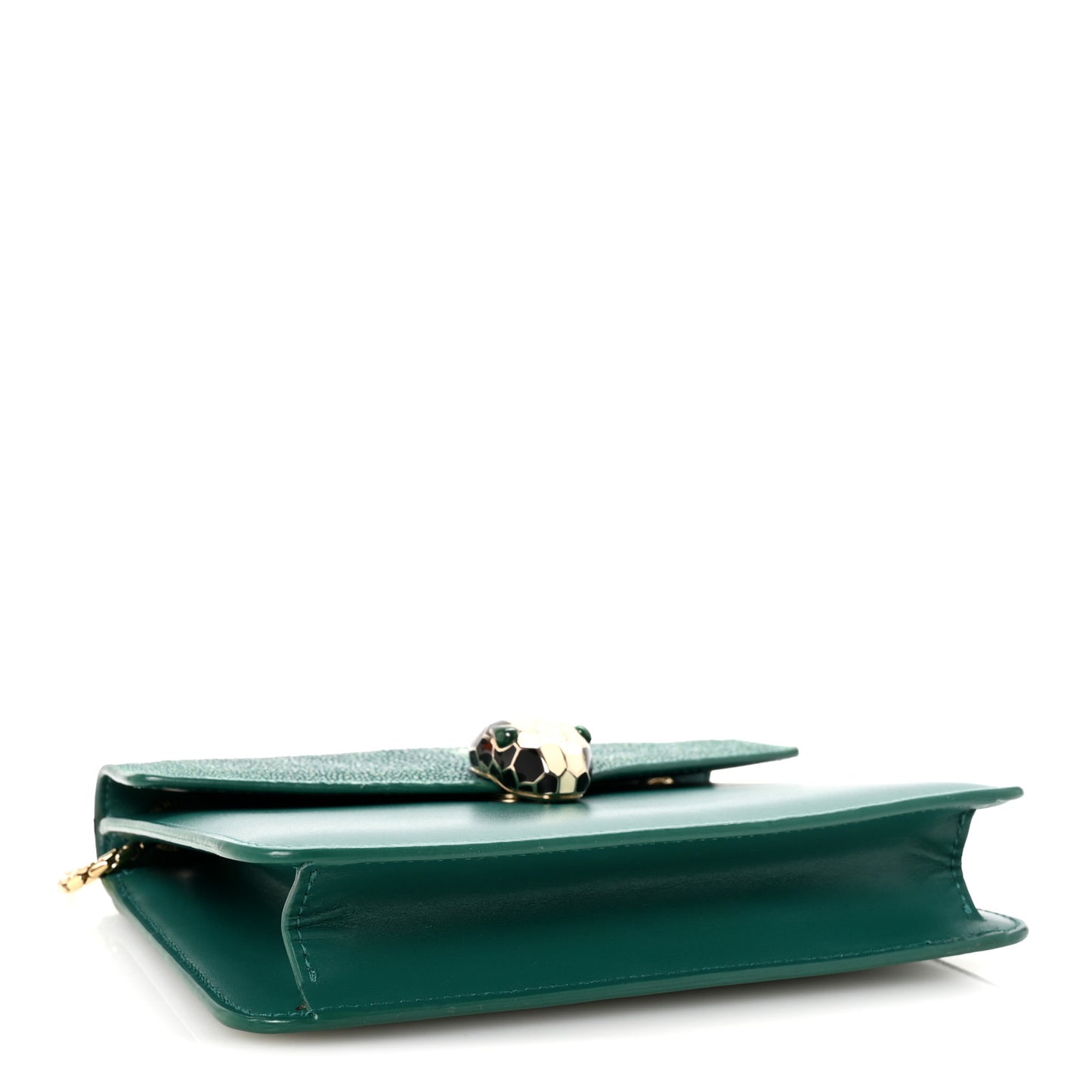 Galuchat Calfskin Serpenti Forever Crossbody Bag Green