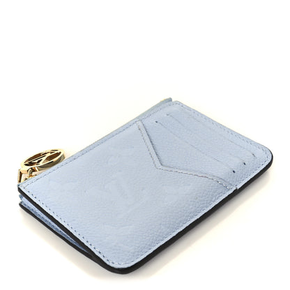 Louis Vuitton Empreinte Monogram Zipped Romy Card Holder Bleu Nuage 4 of 7
