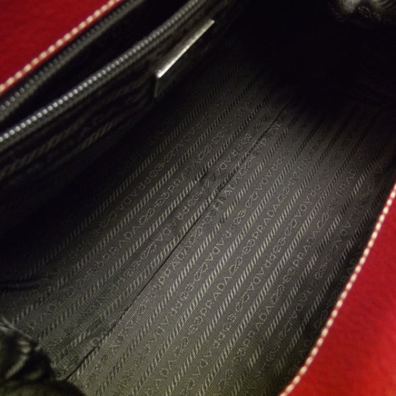 Prada Goatskin Cerniera Doctor Bag Rubino 11 of 20