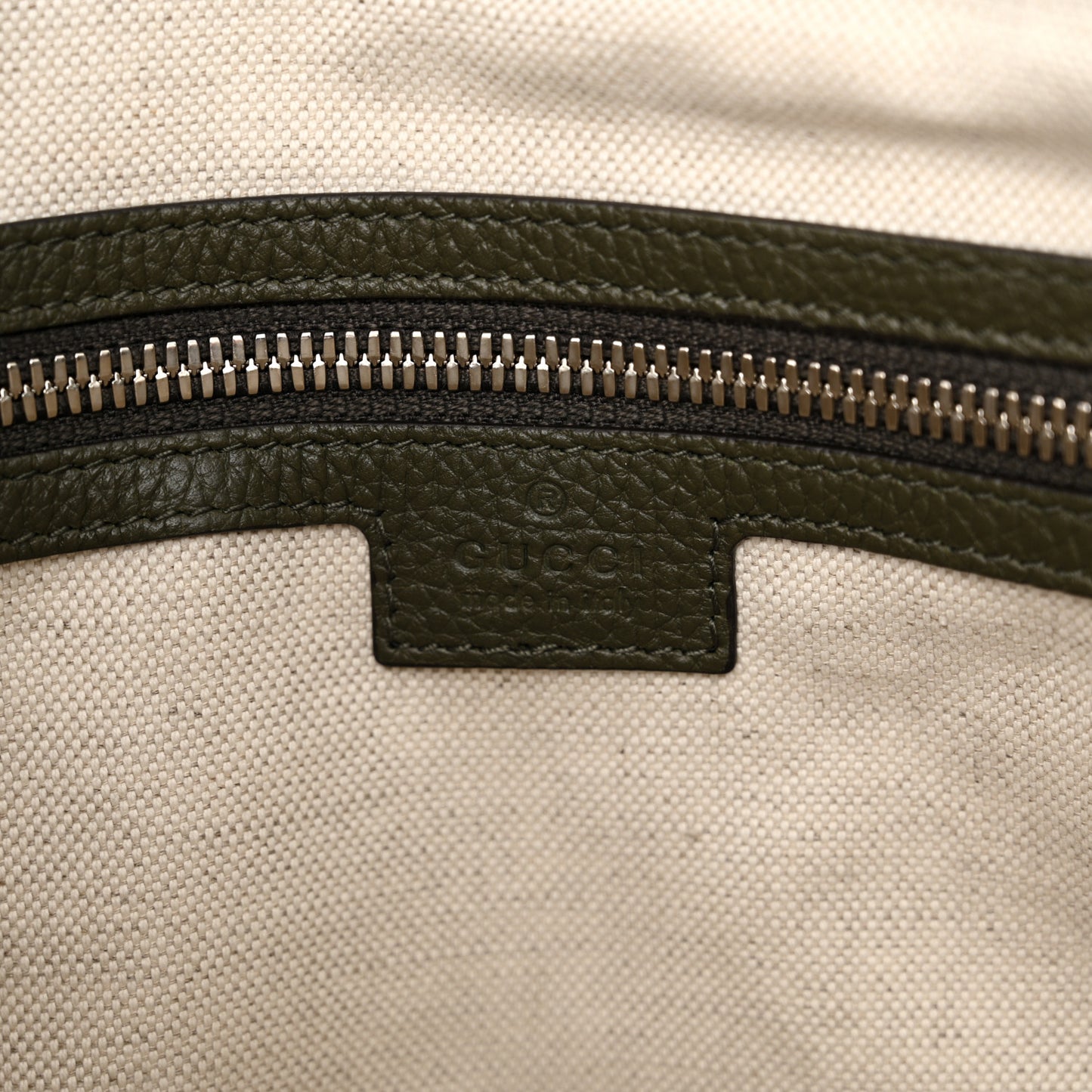Calfskin Jumbo GG Embossed Double Buckle Medium Messenger Bag Dark Vintage Olive