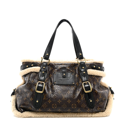 Louis Vuitton Patent Monogram Shearling Sac Thunder 1 of 11