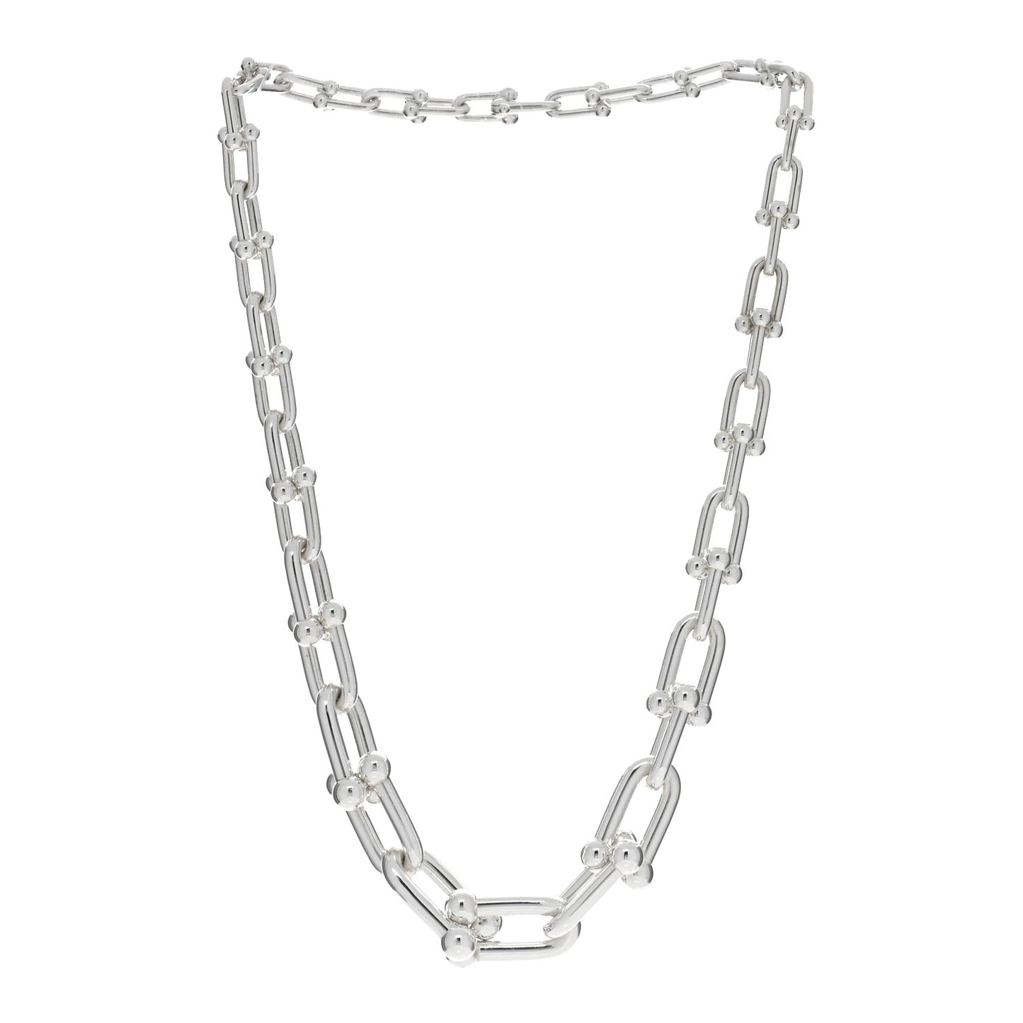 Sterling Silver HardWear Graduated Link Necklace