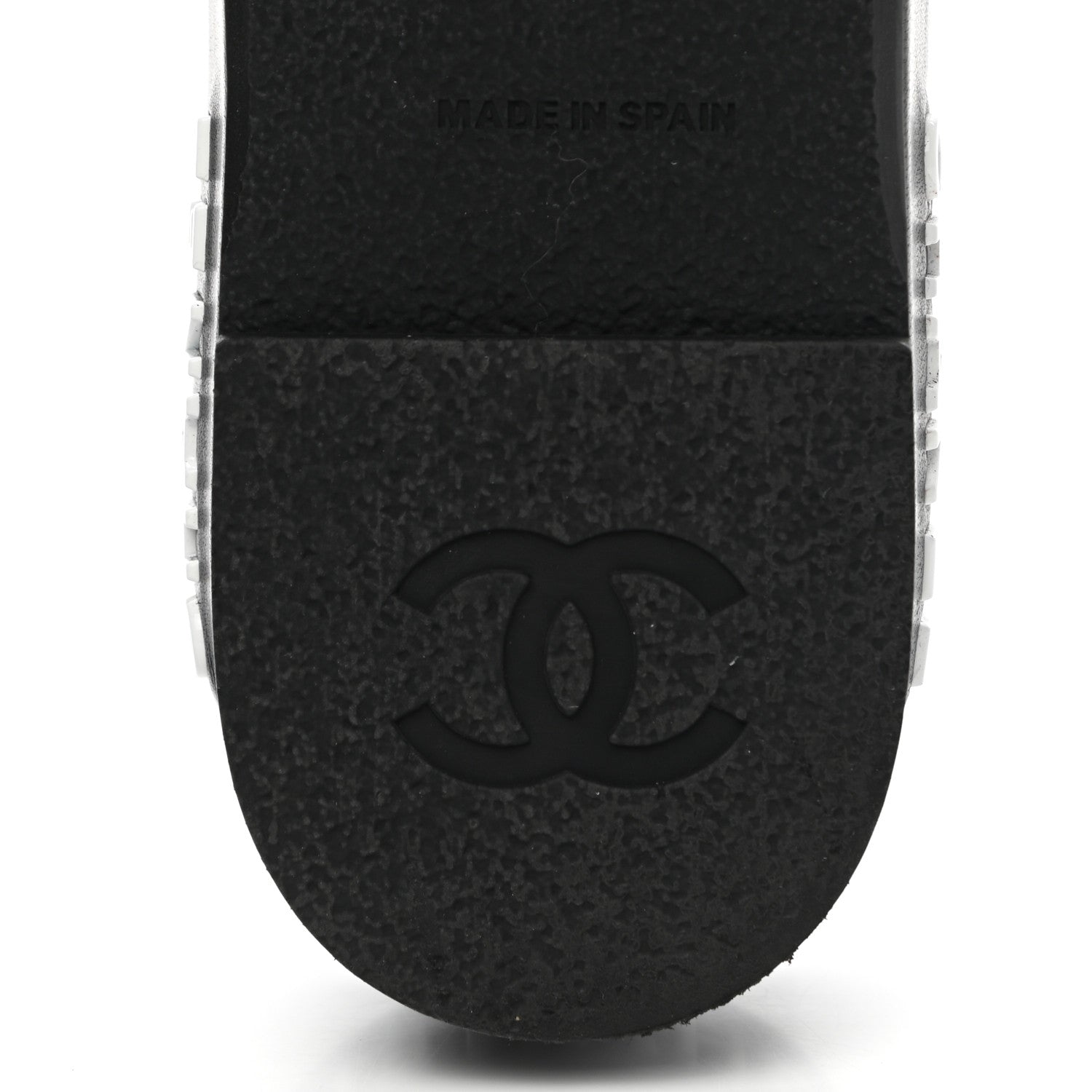Chanel Lambskin Quilted CC Espadrille Slip On Sandals 40 Black 6 of 9