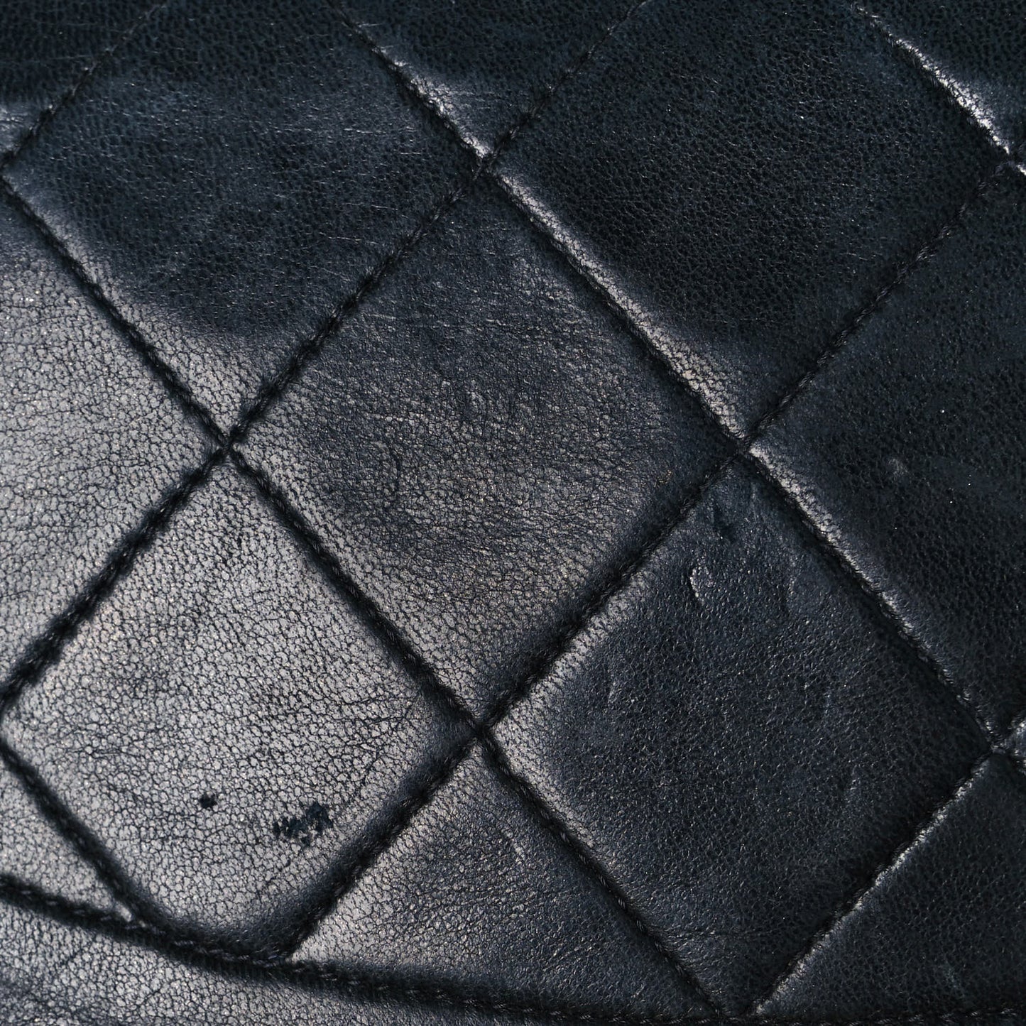 Lambskin Quilted Small Single Flap Black
