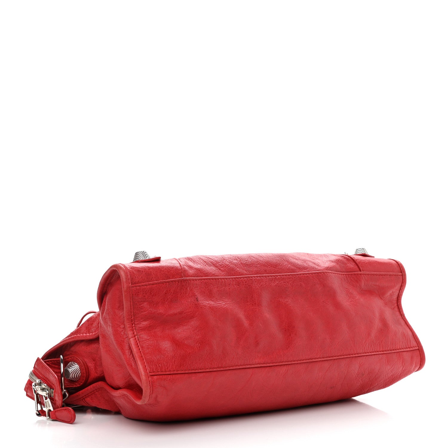 Balenciaga Agneau Giant 21 Silver Hardware City Rouge Coquelicot 4 of 14