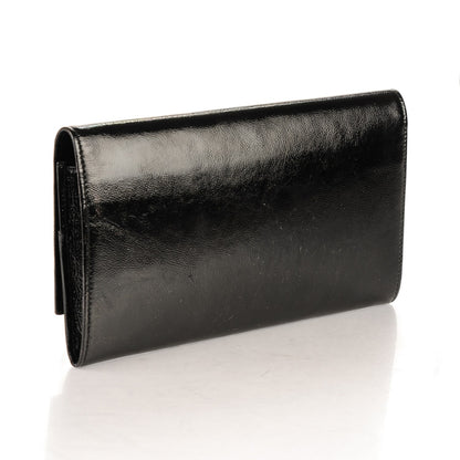Saint Laurent Textured Patent Monogram Small Belle De Jour Clutch Black 3 of 7
