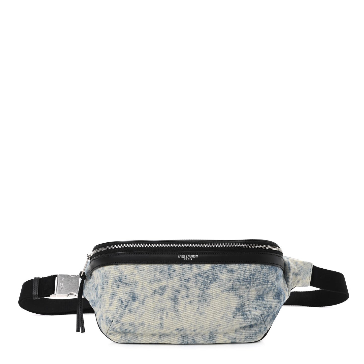 Denim Grunge Belt Bag Faded Blue