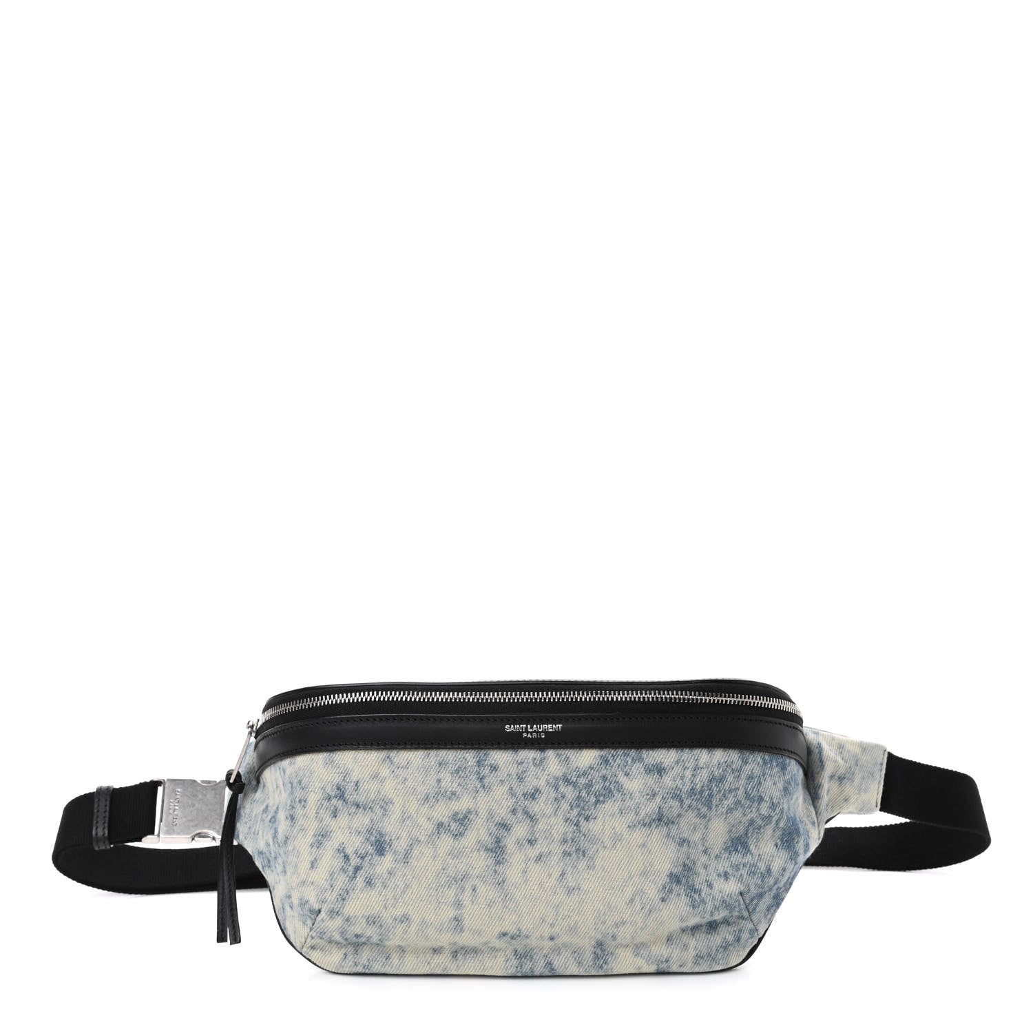 Saint Laurent Denim Grunge Belt Bag Faded Blue 1 of 4