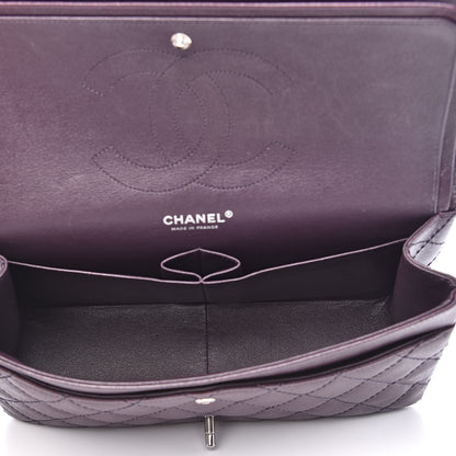 Chanel Caviar Quilted Jumbo Double Flap Dark Purple 5 of 17