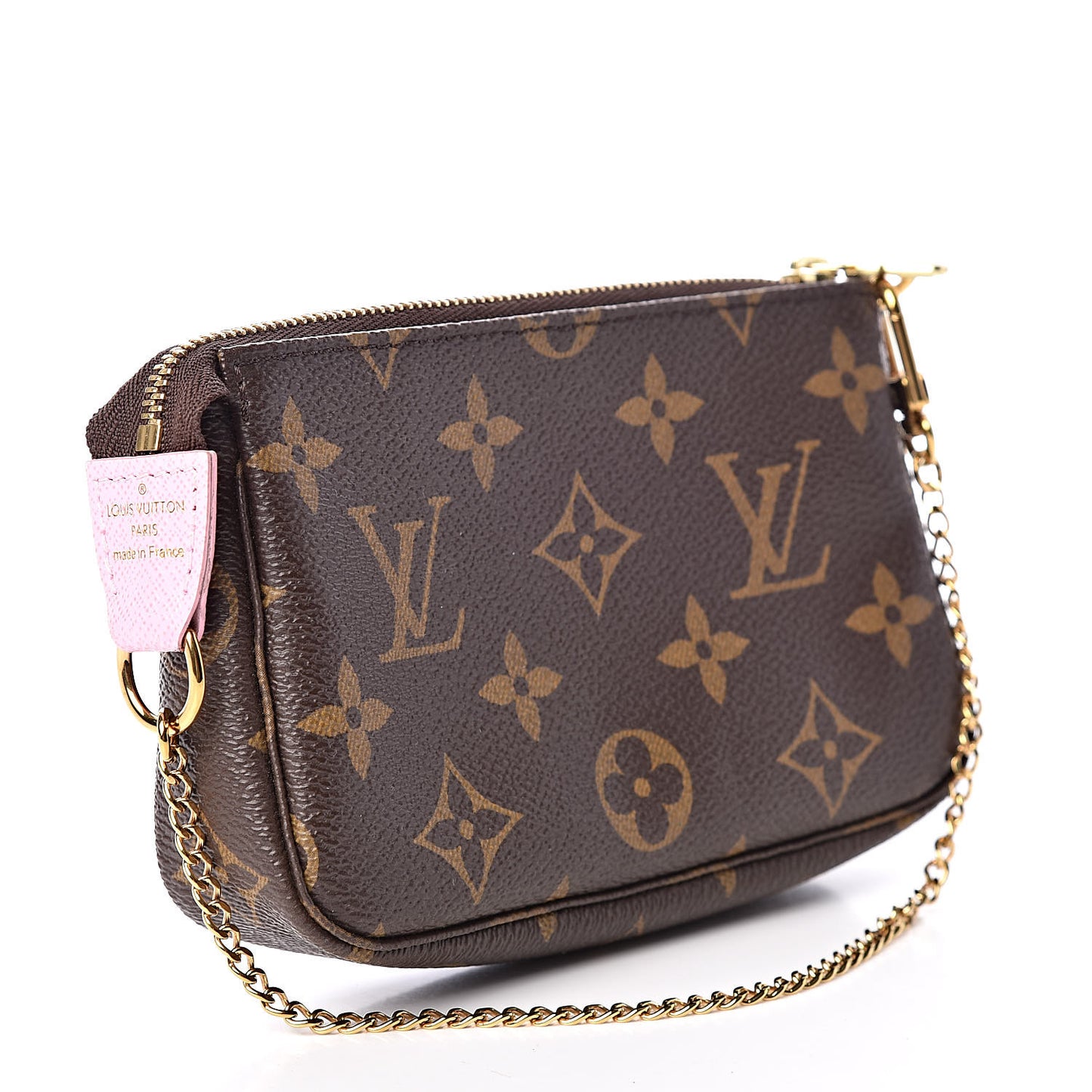 Monogram 2016 Christmas Animation Mini Pochette Accessories Rose Ballerine