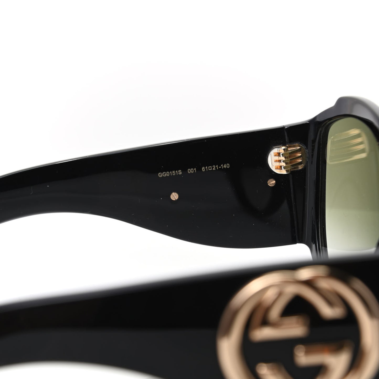 Acetate Oversized Interlocking G Sunglasses GG0151S Black