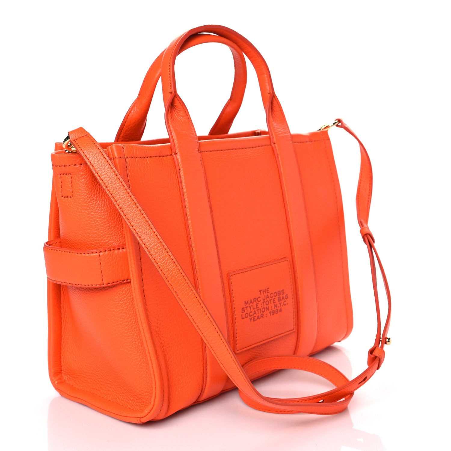 Marc Jacobs Grained Calfskin Medium The Tote Bag Dragon Fire 3 of 10