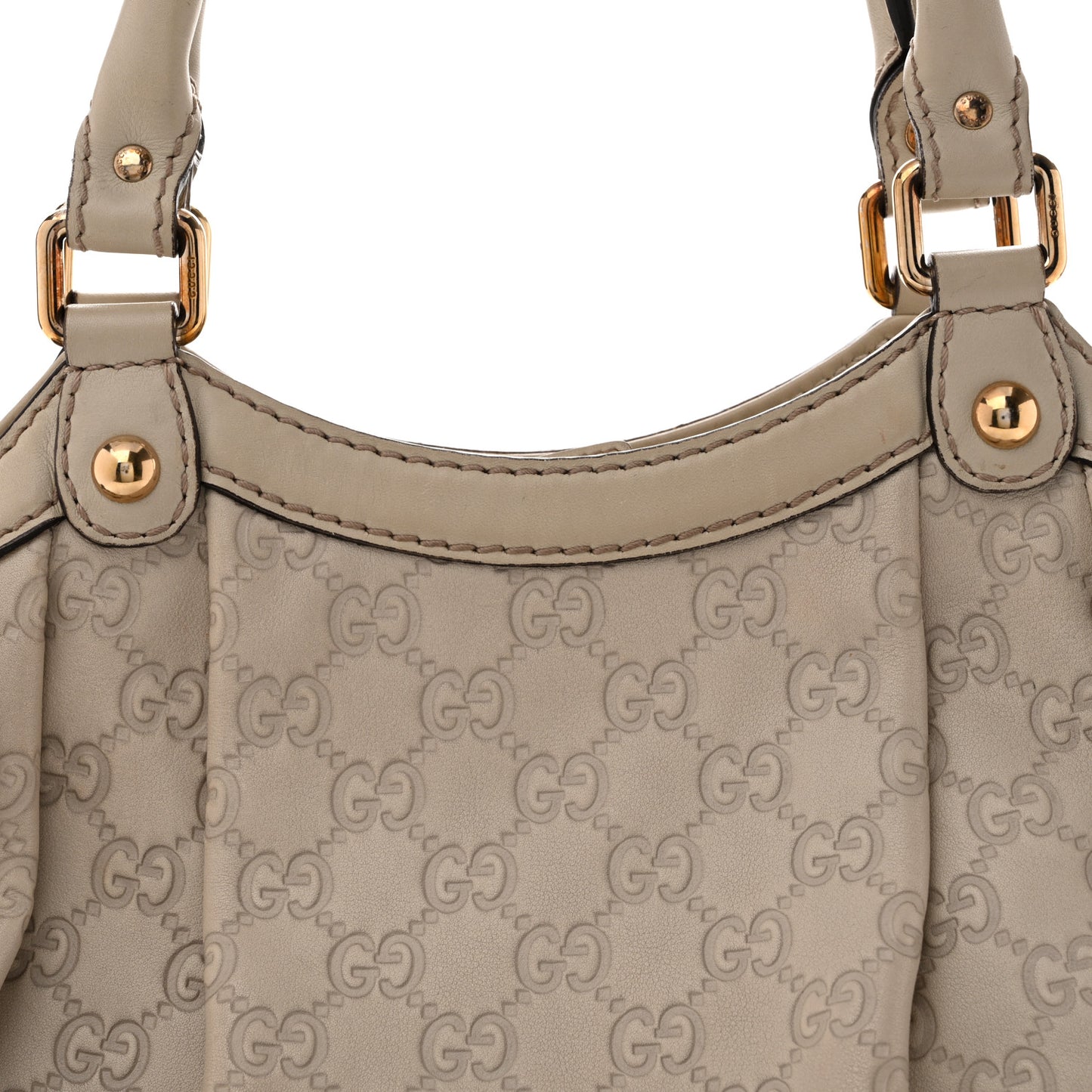Guccissima Medium Sukey Tote Mystic White