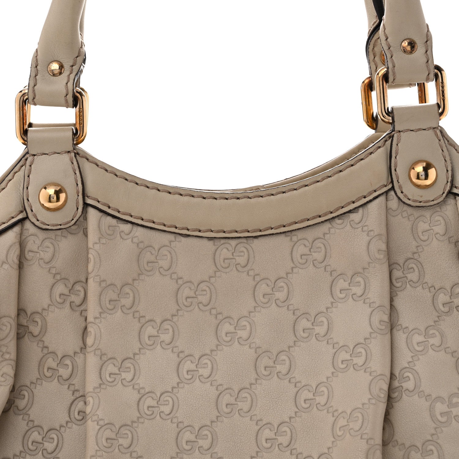 Gucci Guccissima Medium Sukey Tote Mystic White 9 of 17