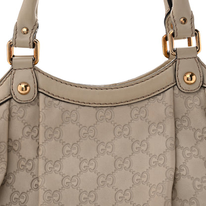 Gucci Guccissima Medium Sukey Tote Mystic White 9 of 17