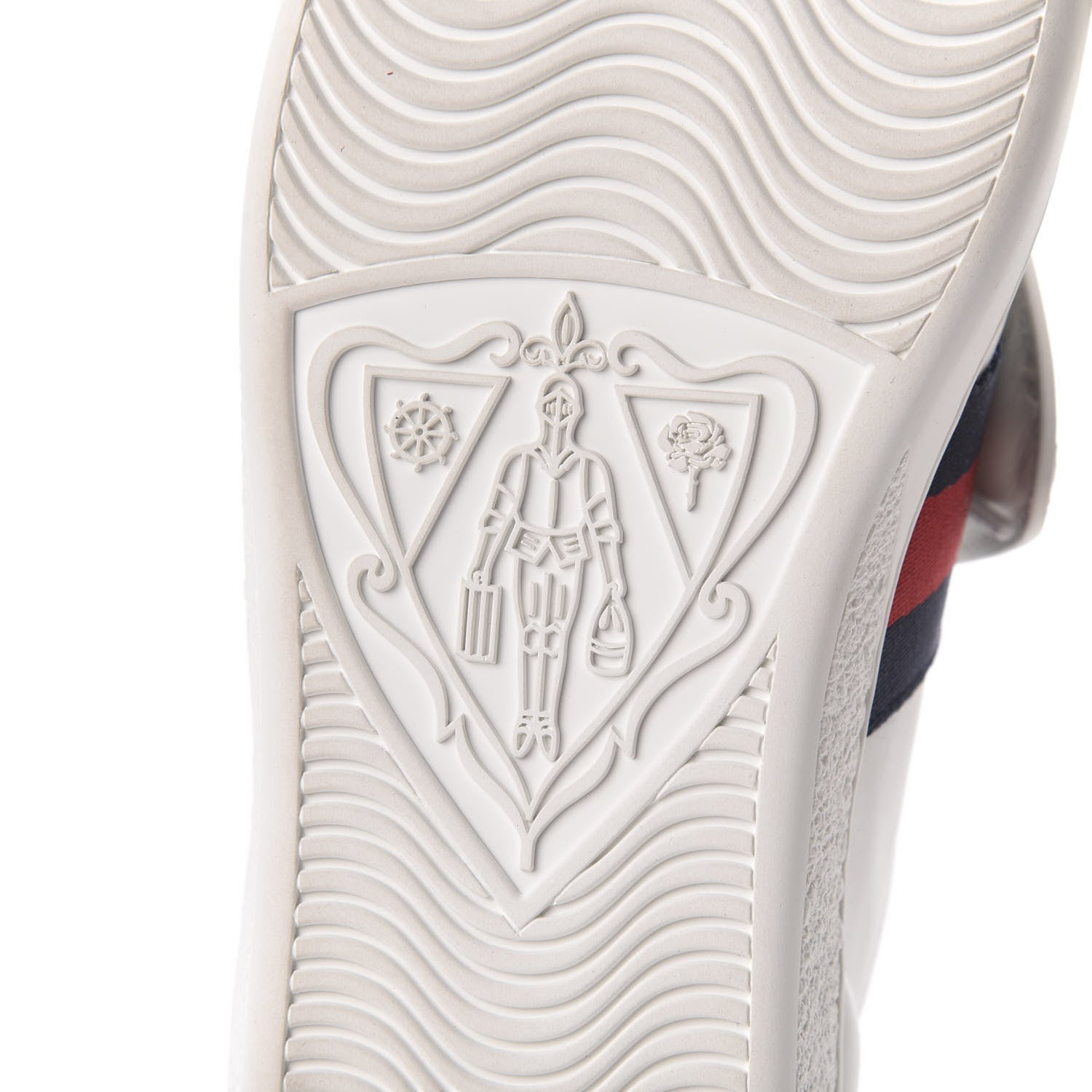 Gucci Calfskin Ayers Web Blind for Love Embroidered Womens Ace Sneakers 35 White 8 of 9