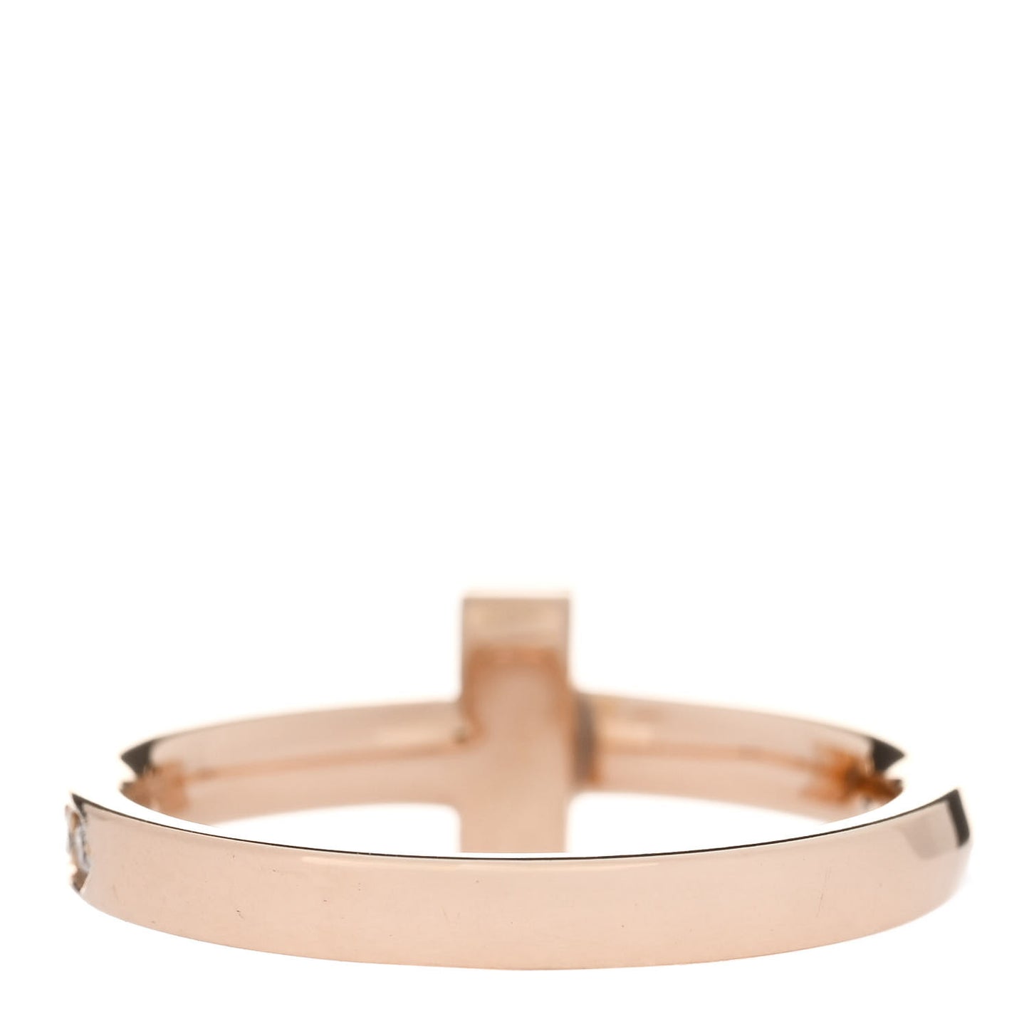 18K Rose Gold Diamond 2.5mm T T1 Ring 53 6.25