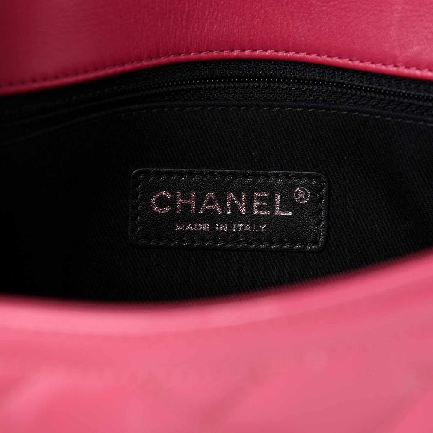 Patent Quilted Large Coco Shine Flap Pink