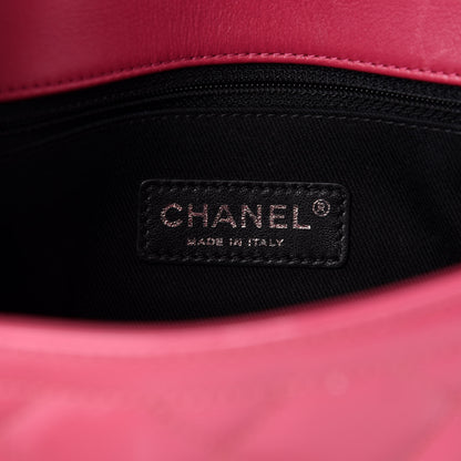Chanel Patent Quilted Large Coco Shine Flap Pink 9 of 11