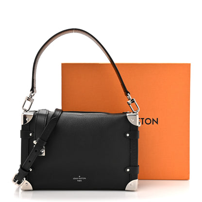 Louis Vuitton Calfskin Side Trunk MM Black 10 of 10