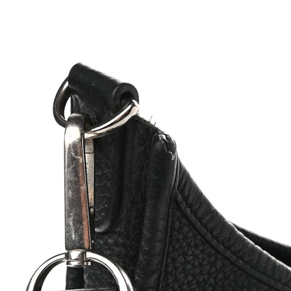Hermes Taurillon Clemence Evelyne III PM Black 10 of 11