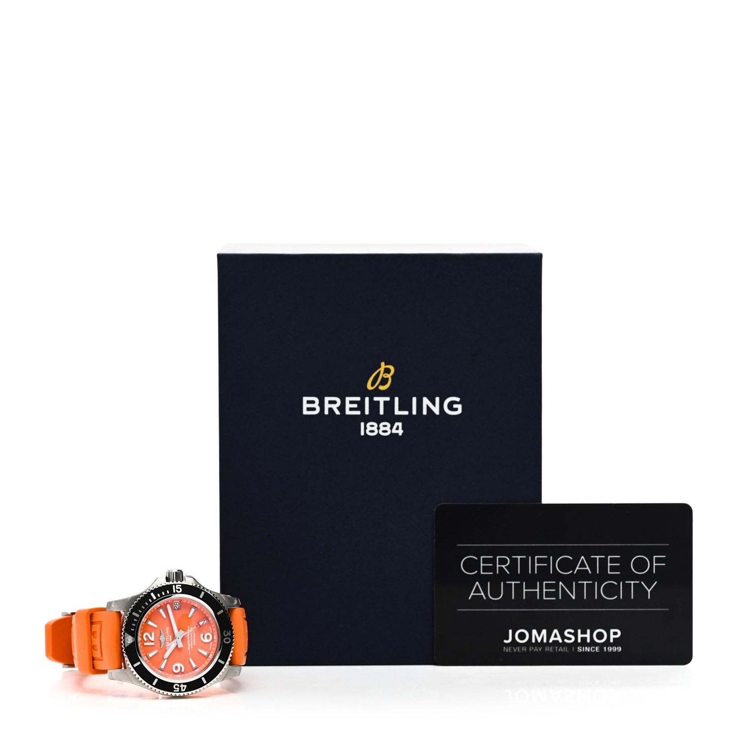 Stainless Steel Rubber 36mm Super Ocean Chronometer Automatic Watch Orange A17316D71O1S1
