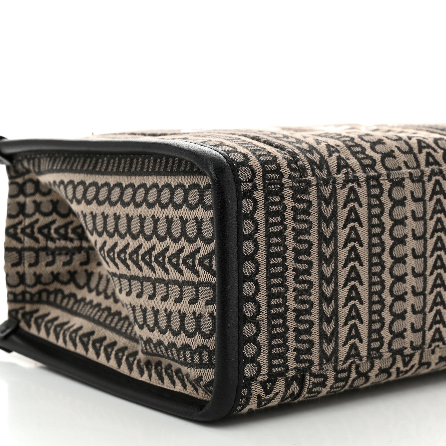 Marc Jacobs Cotton Jacquard Monogram Mini The Traveler Tote Bag Beige Multicolor 9 of 11