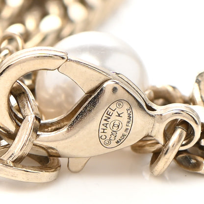 Chanel Gripoix Pearl CC Long Necklace Gold 5 of 6