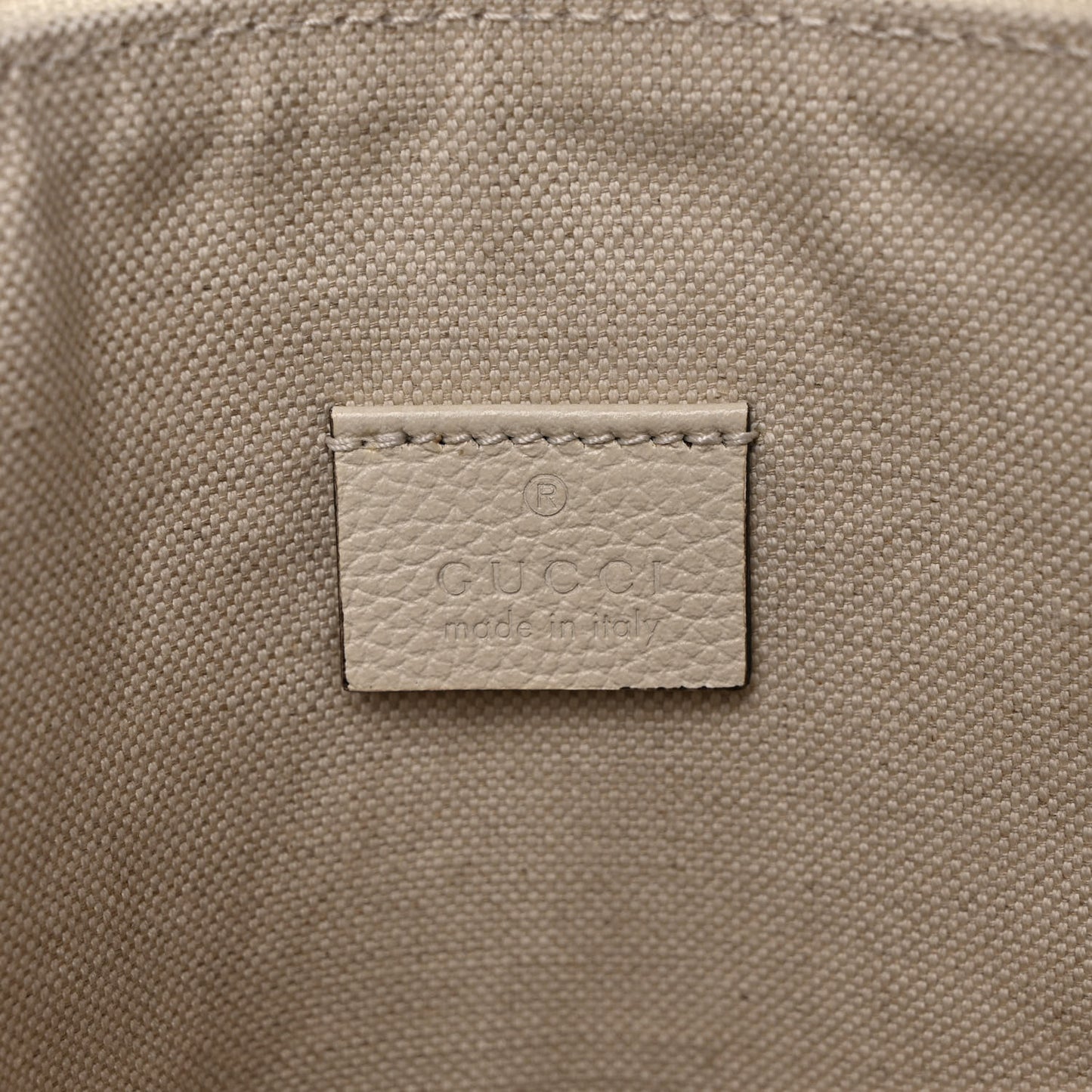 Pebbled Calfskin Logo Wristlet White