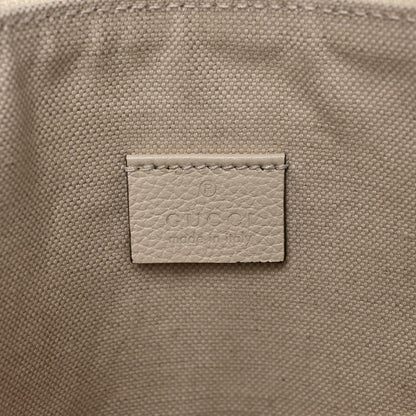 Gucci Pebbled Calfskin Logo Wristlet White 6 of 7