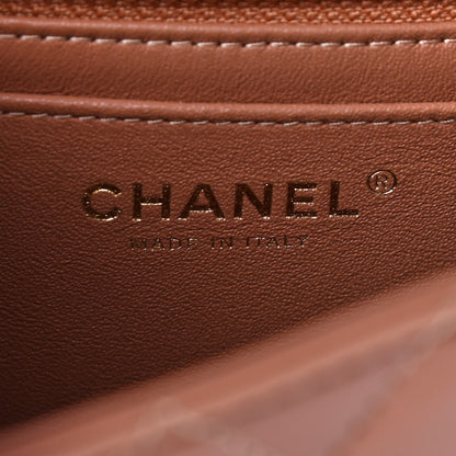 Chanel Lambskin Quilted Mini Rectangular Flap Brown 7 of 8
