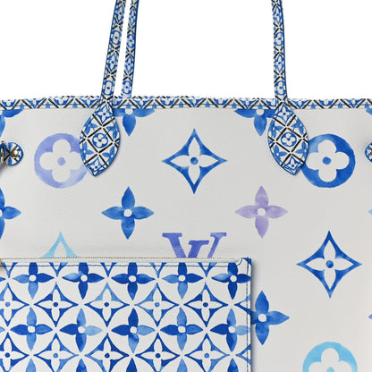 Louis Vuitton Monogram Giant By The Pool 2.0 Neverfull MM Blue 8 of 10