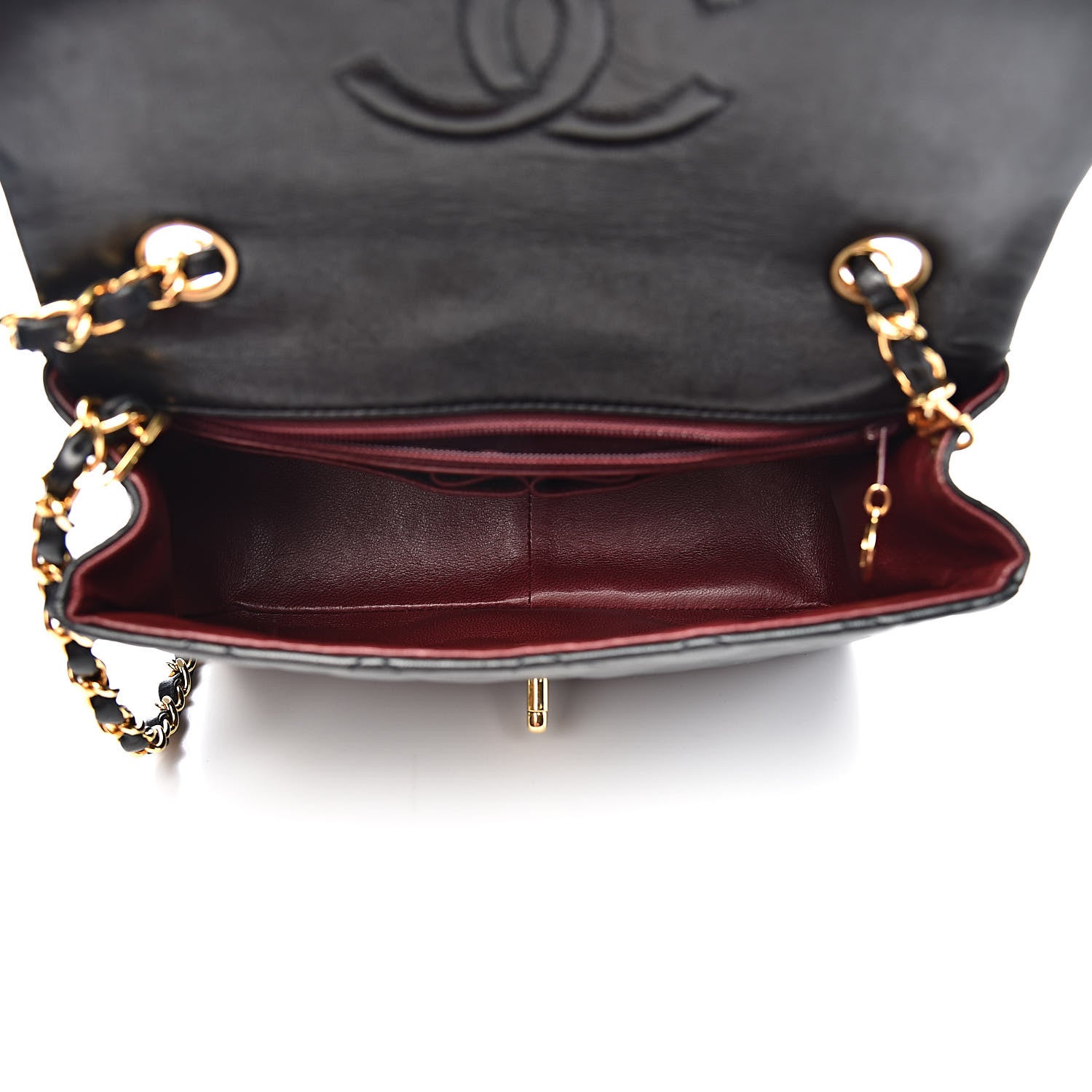 Chanel Lambskin Quilted Mini Square Flap Black 5 of 11