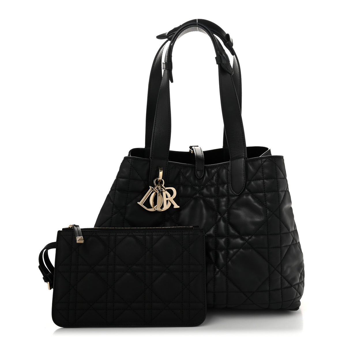 Calfskin Macrocannage Medium Toujours Black