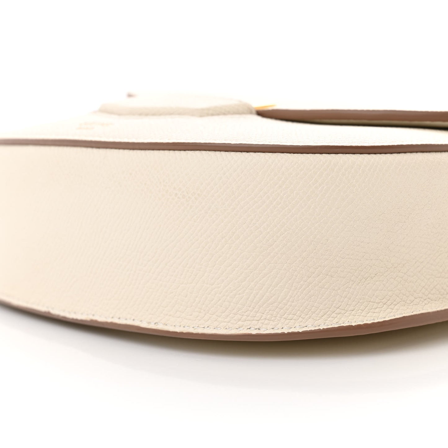 Grained Calfskin Small Trotteur White
